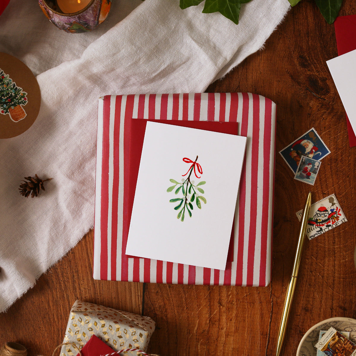 Mistletoe Christmas Mini Card