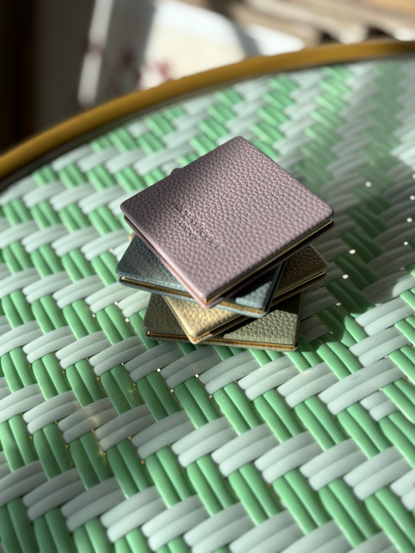 Alice Wheeler Compact mirror - Blue