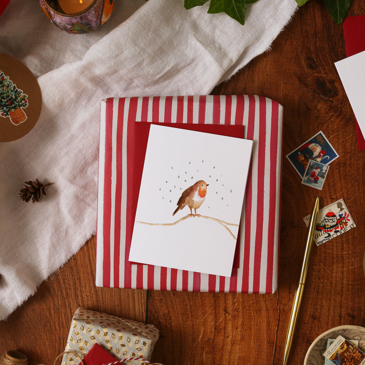 Christmas Robin Mini Card