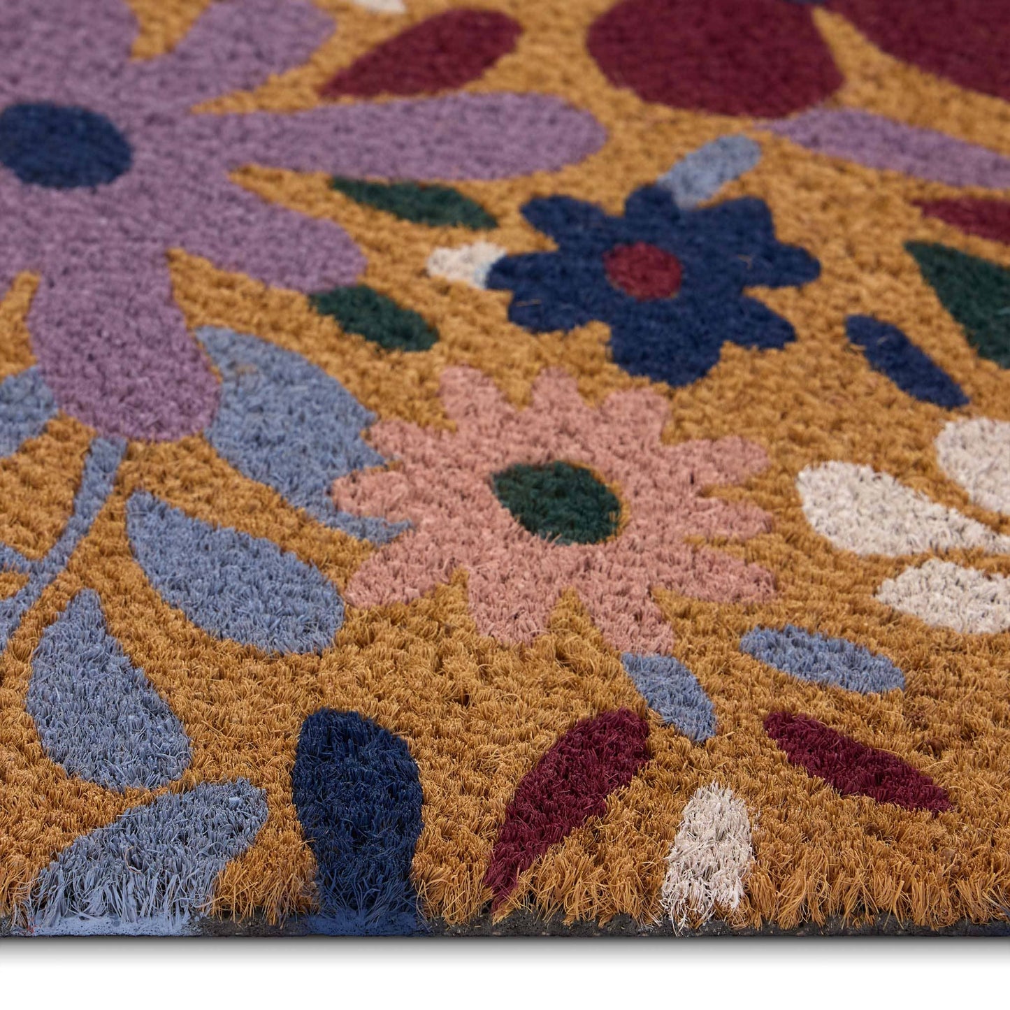 My Mat Printed Coir Wildflower Meadow Doormat: 45x75