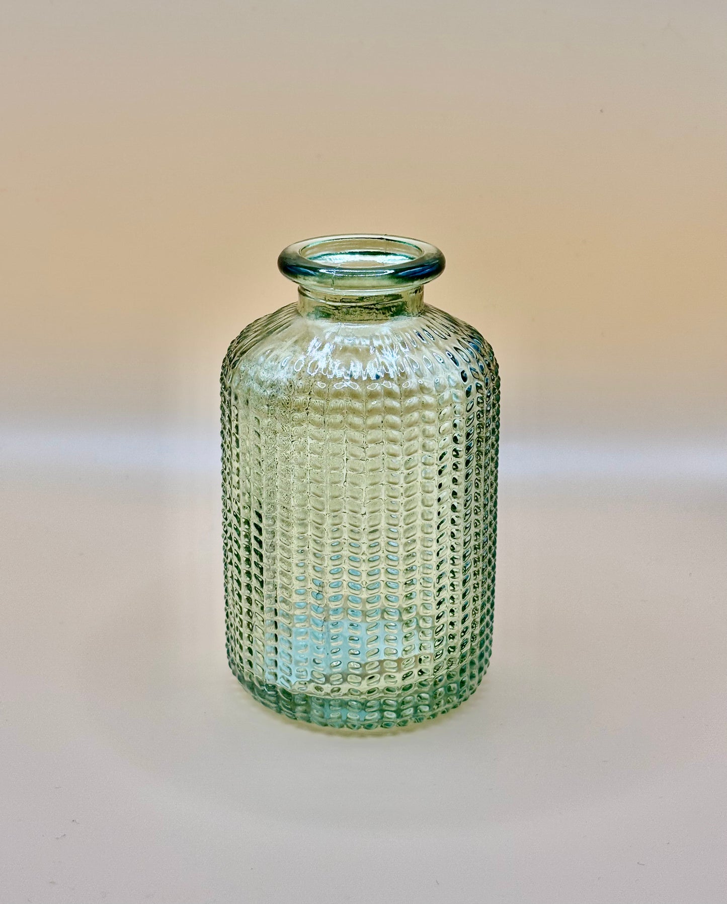 Bud Vase - Green Dotted
