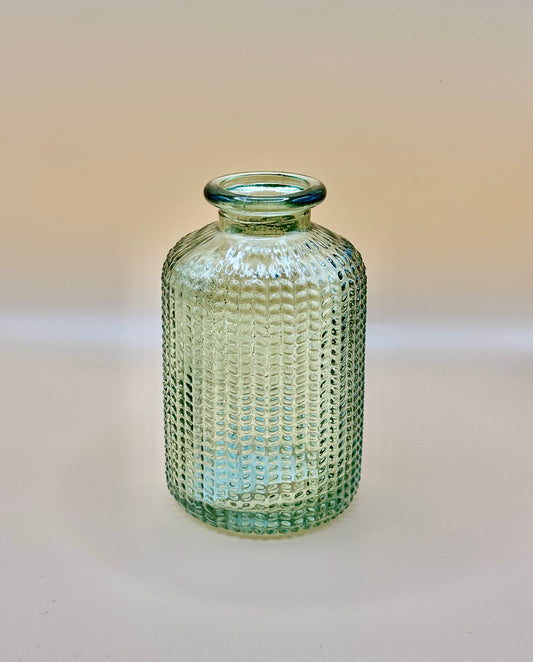 Bud Vase - Green Dotted
