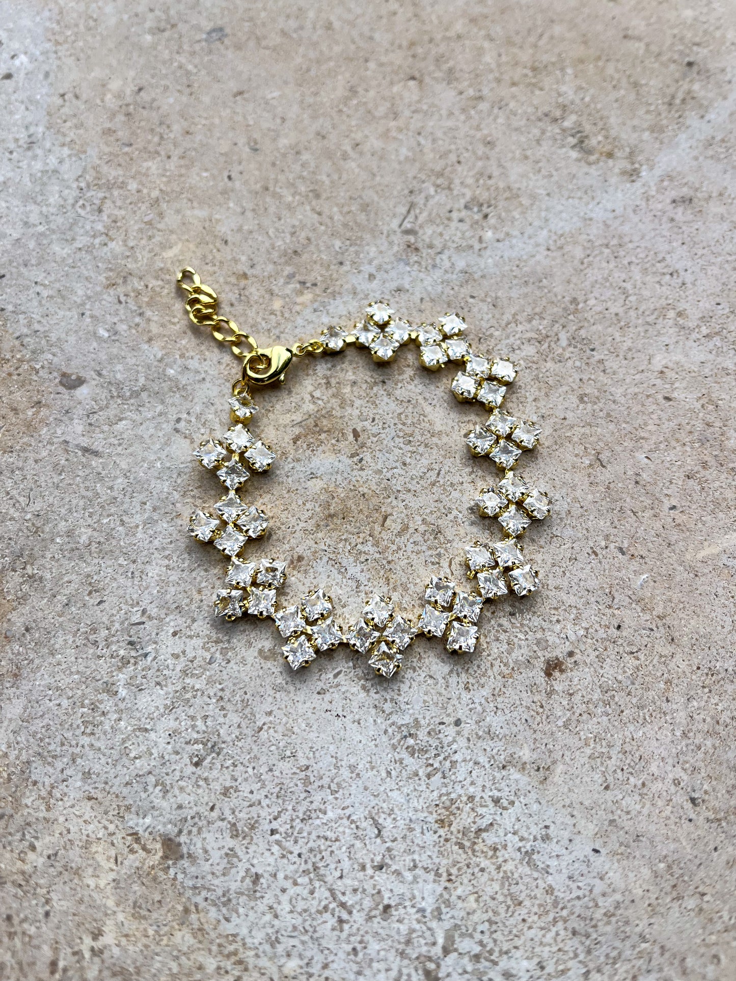 Tennis multi bracelet in gold