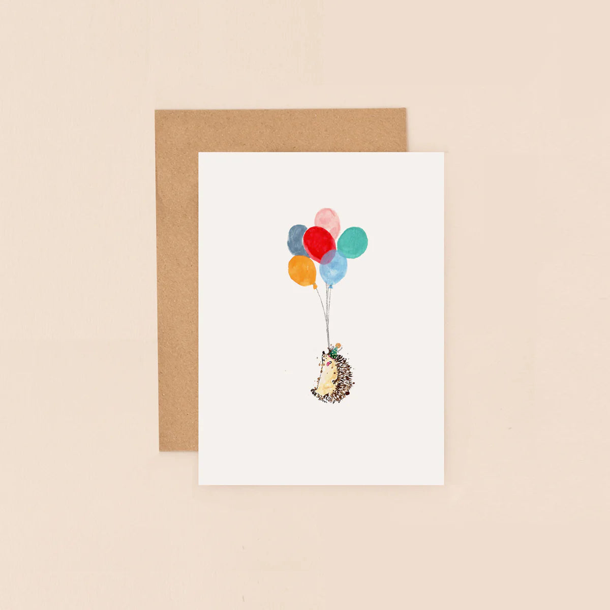 Hedgehog balloon Mini Card
