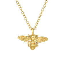  Gold Plated Sterling Silver Bee Necklace
