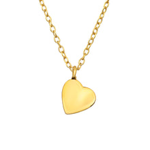  Gold Plated Sterling Silver Heart Necklace