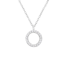  Sterling Silver Circle Necklace