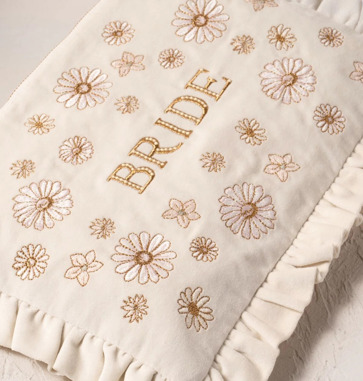 Elizabeth Scarlett Daisy Dream Bride Frill Pouch
