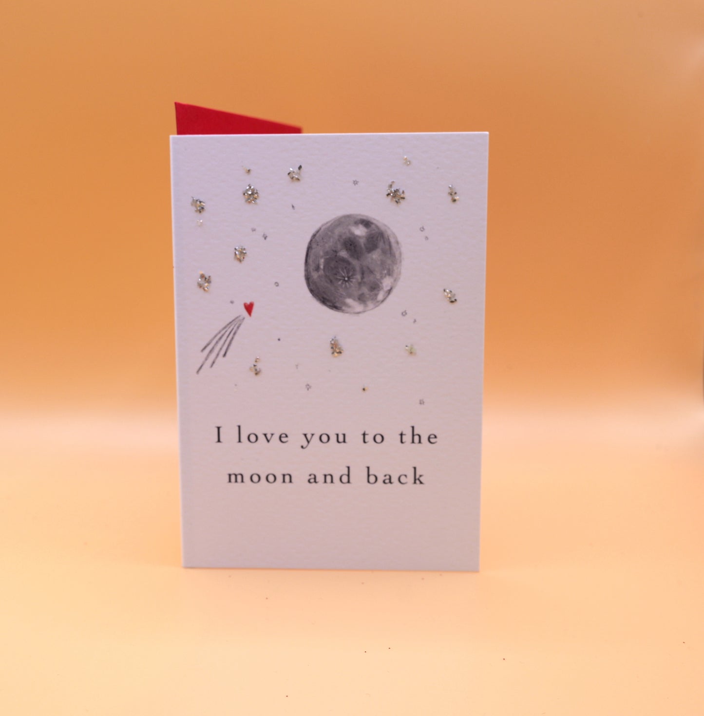 Katy Valentine's Mini card - Love you to the moon and back