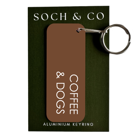 Coffee & dogs keyring