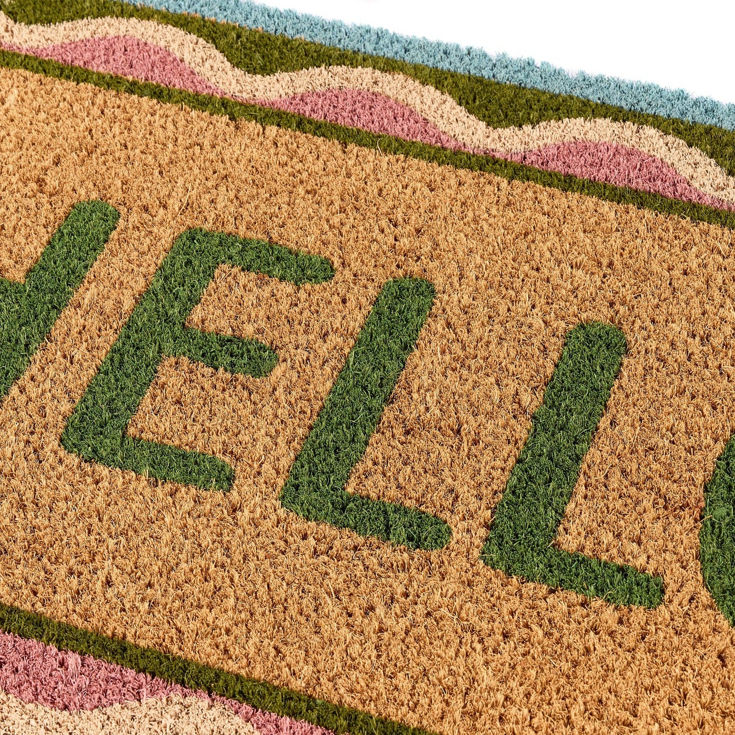 Scallop Hello Coir Doormat – 45 x 75cm