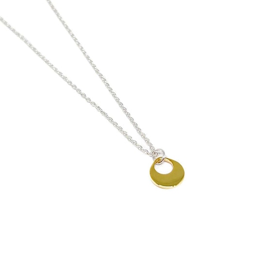 Paris Circle Necklace Gold