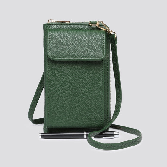Cross Body Phone/Wallet Bag Dark Green