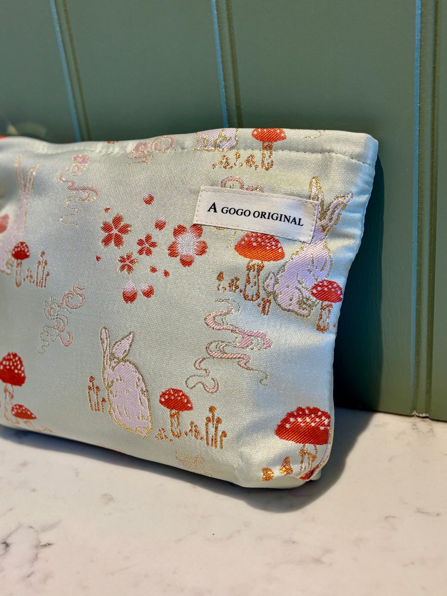 Woodland makeup bag in blue