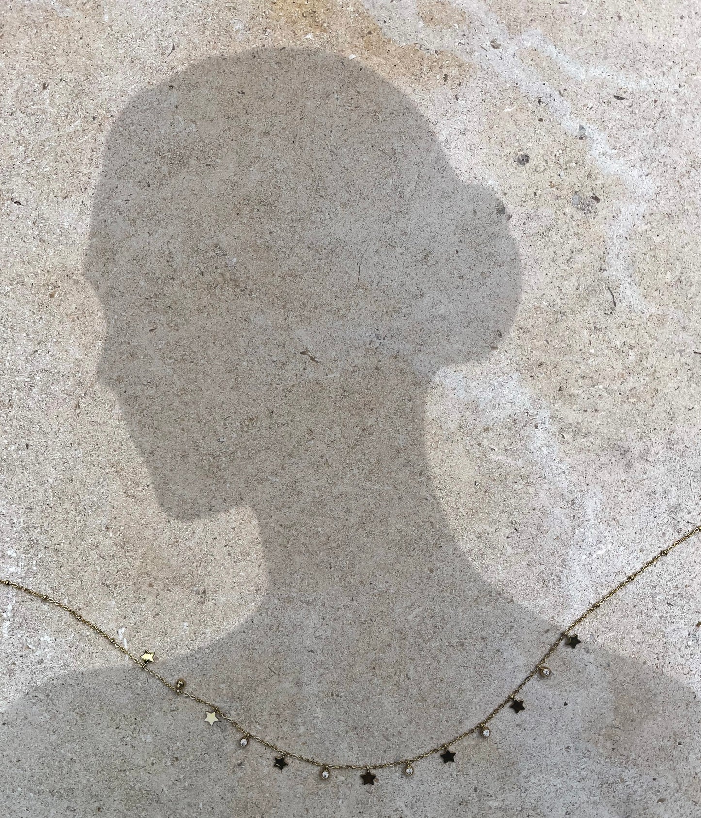 Star gold charm necklace