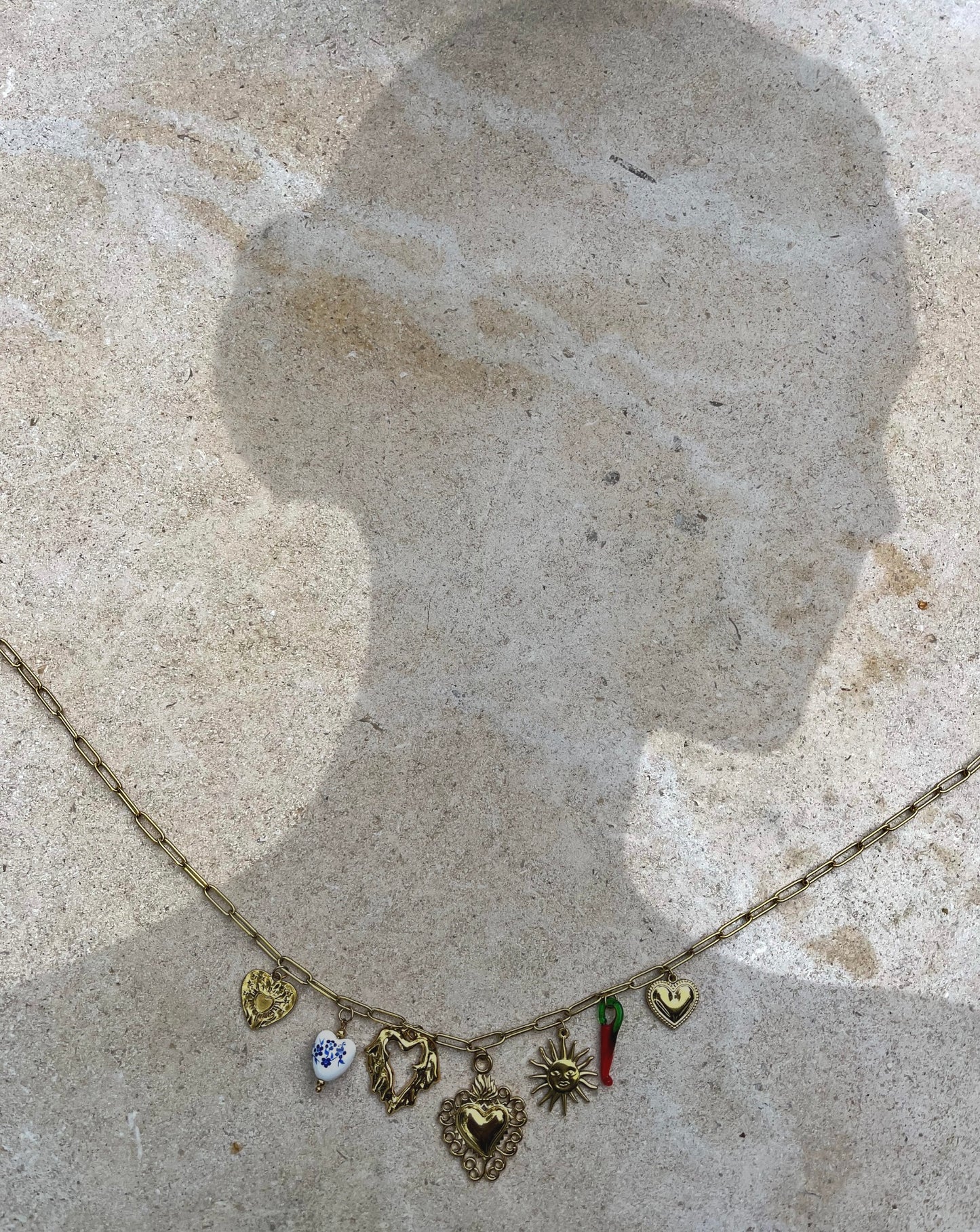Multi charm necklace