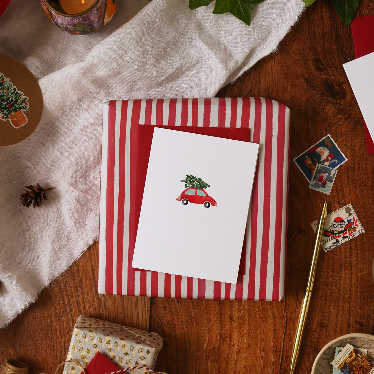 Christmas Car Mini Card