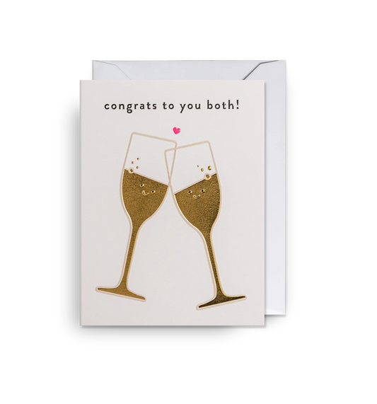 Congrats to You Both! Bubbly Mini Card
