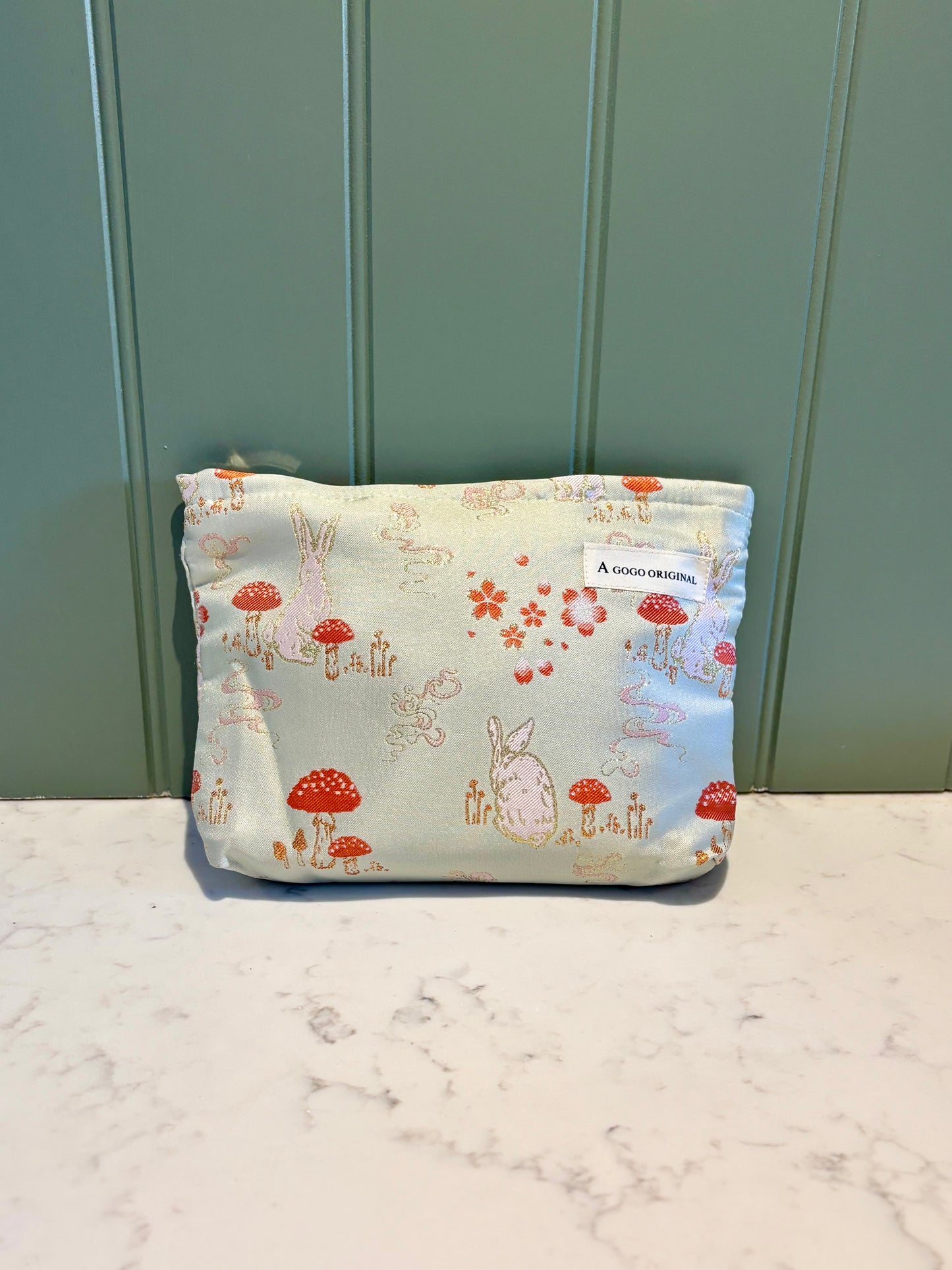 Woodland makeup bag in blue