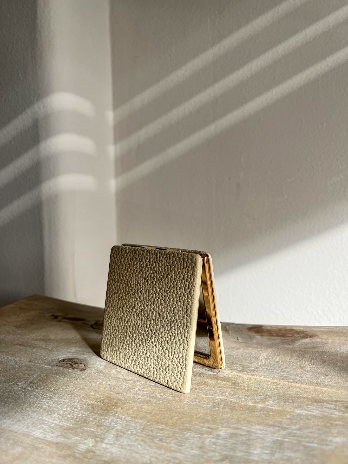 Alice Wheeler Compact mirror - Sand