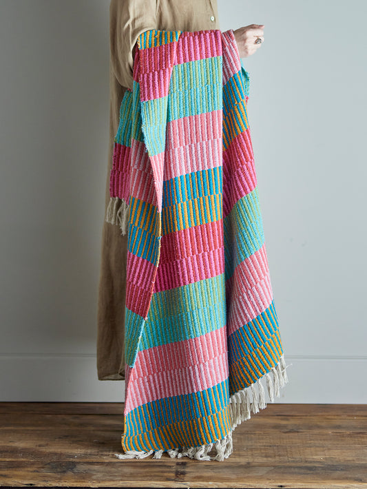 Isnel Throw, Multi, Recycled Cotton