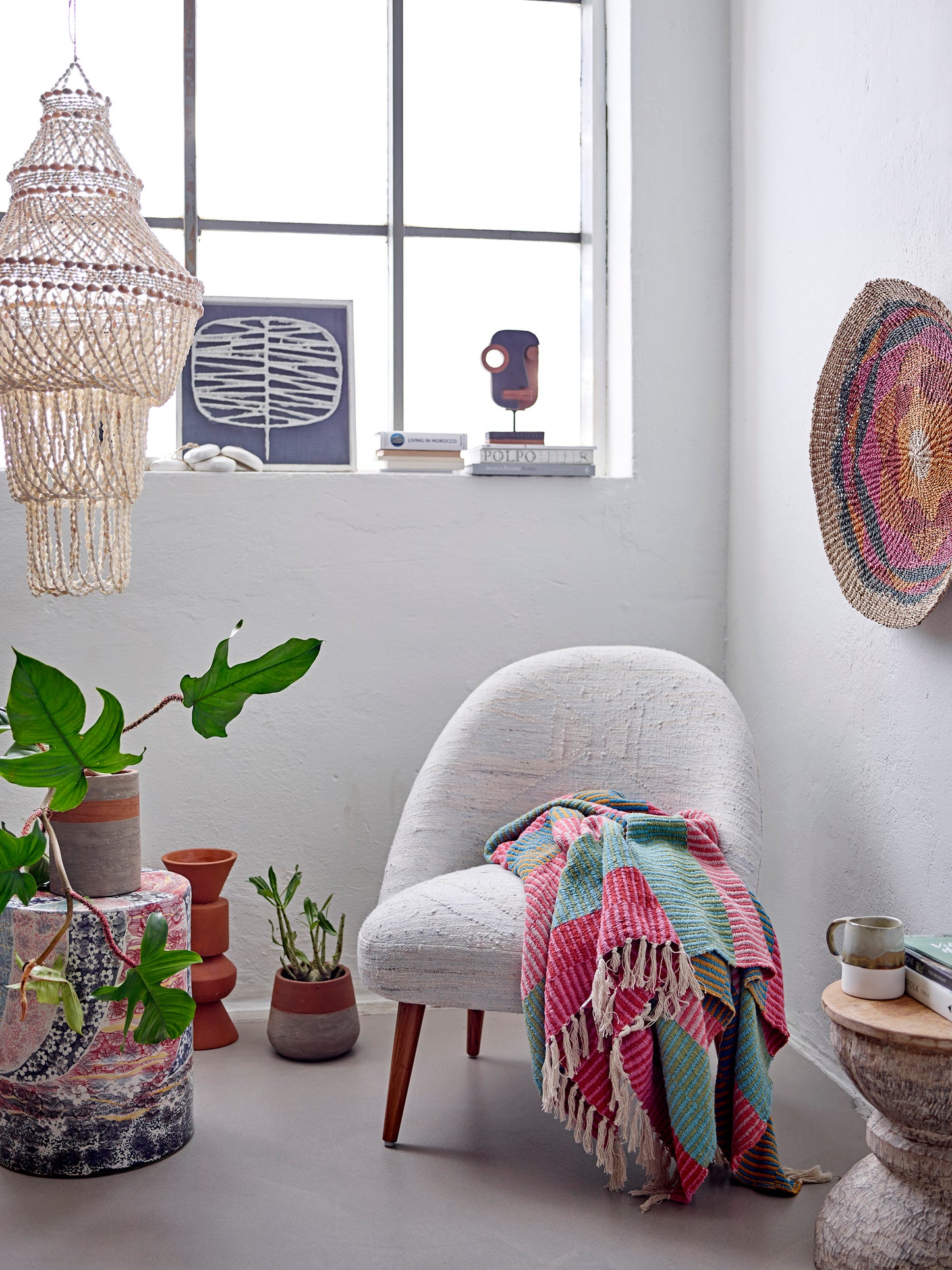 Isnel Throw, Multi, Recycled Cotton