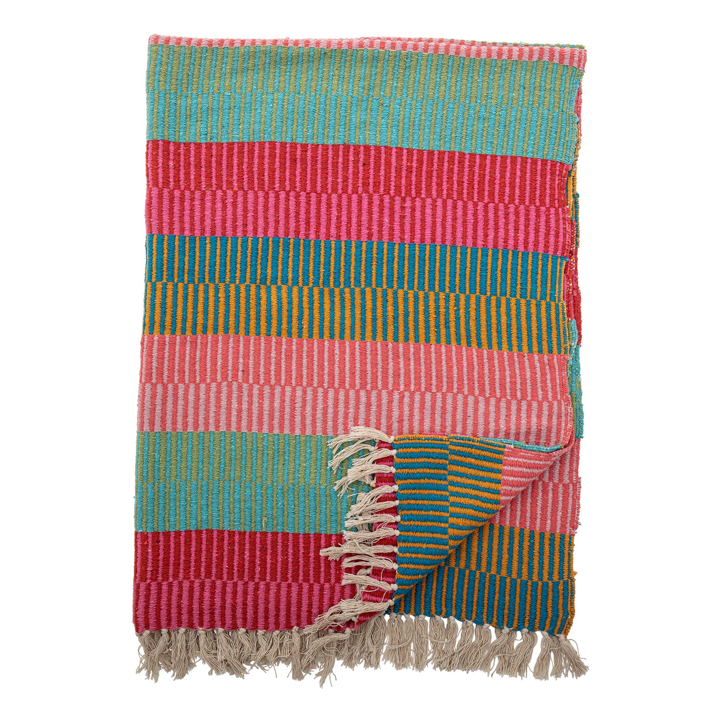 Isnel Throw, Multi, Recycled Cotton