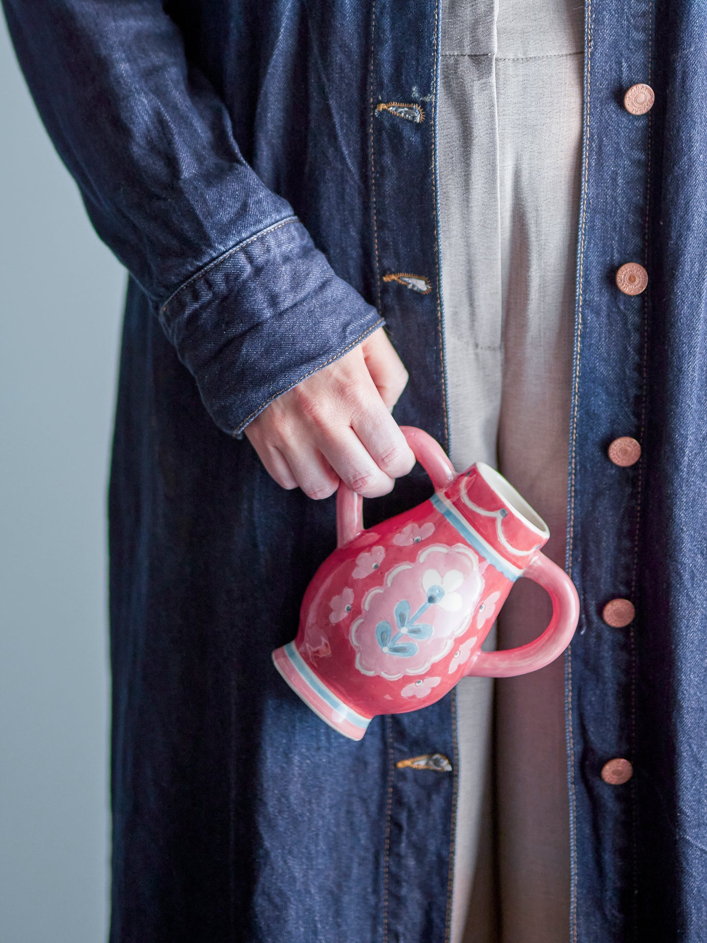 Odina Vase, Rose, Stoneware