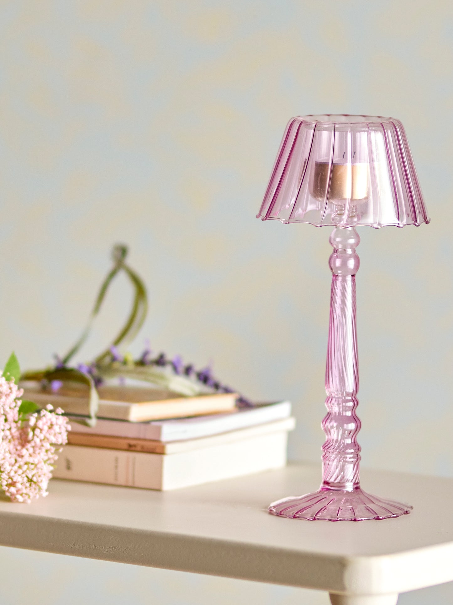 Cisco Tealight Glass Votive -  Rose