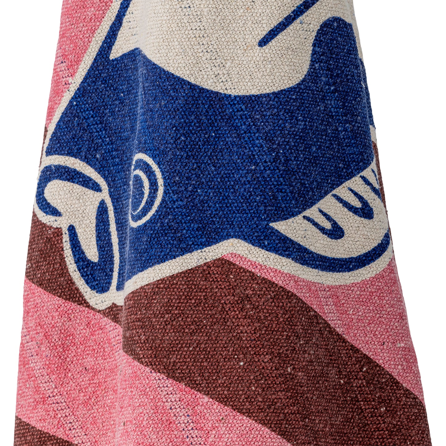 Fish Print Throw, Recycled Cotton
