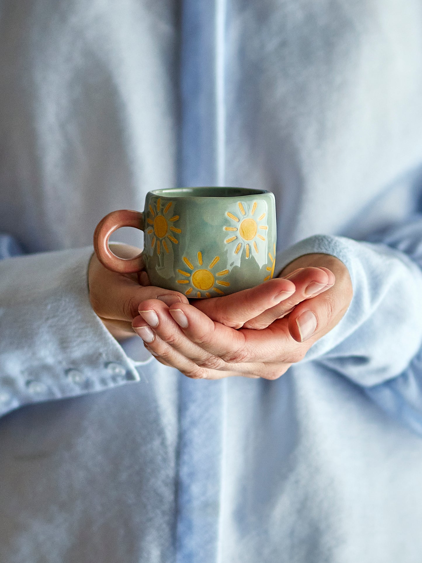 Nini Espresso Cup, Stoneware - Blue Sun