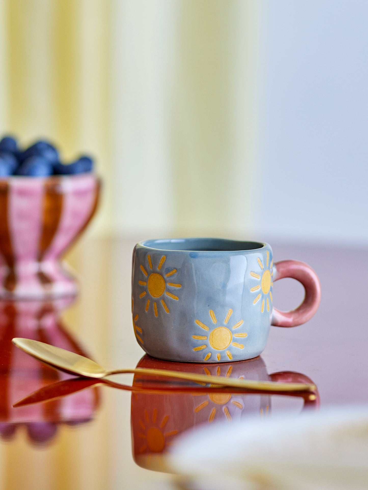 Nini Espresso Cup, Stoneware - Blue Sun