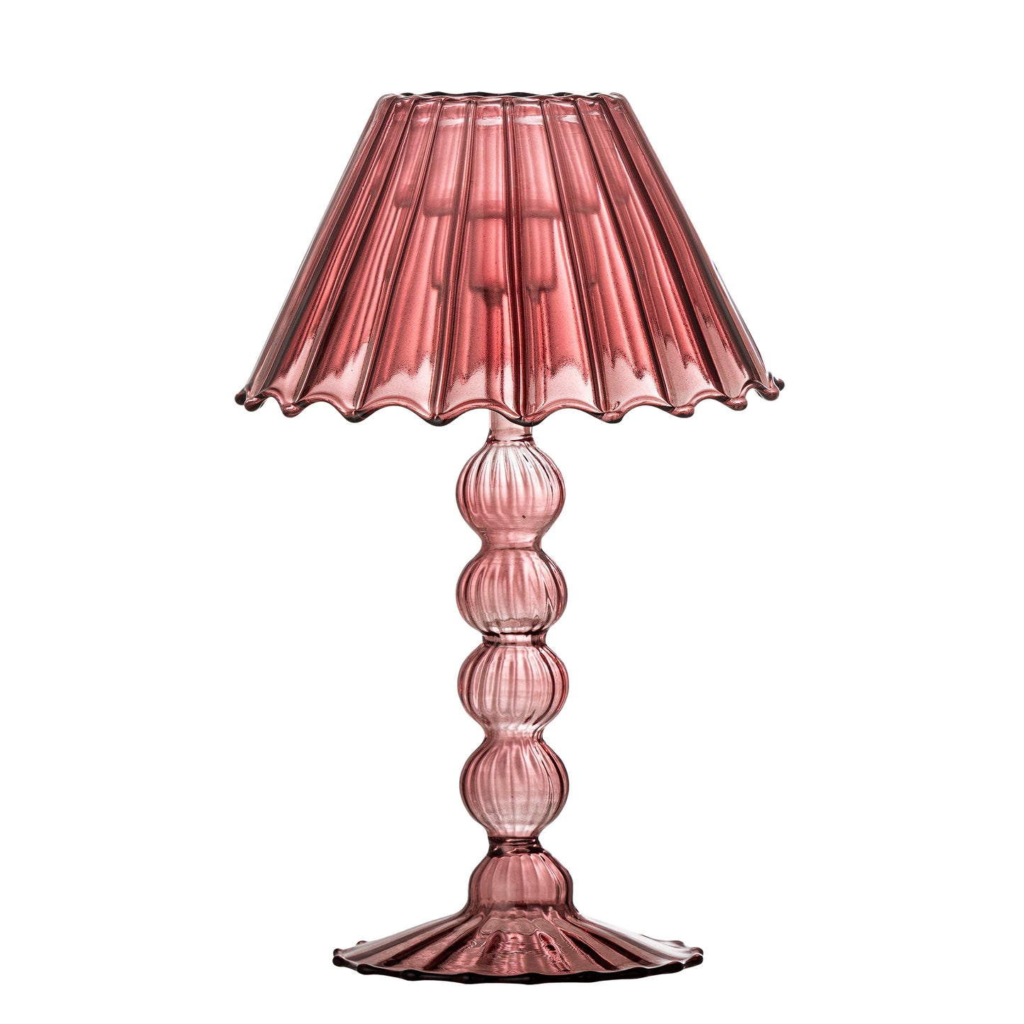 Cisco Glass Candle Votive - Red