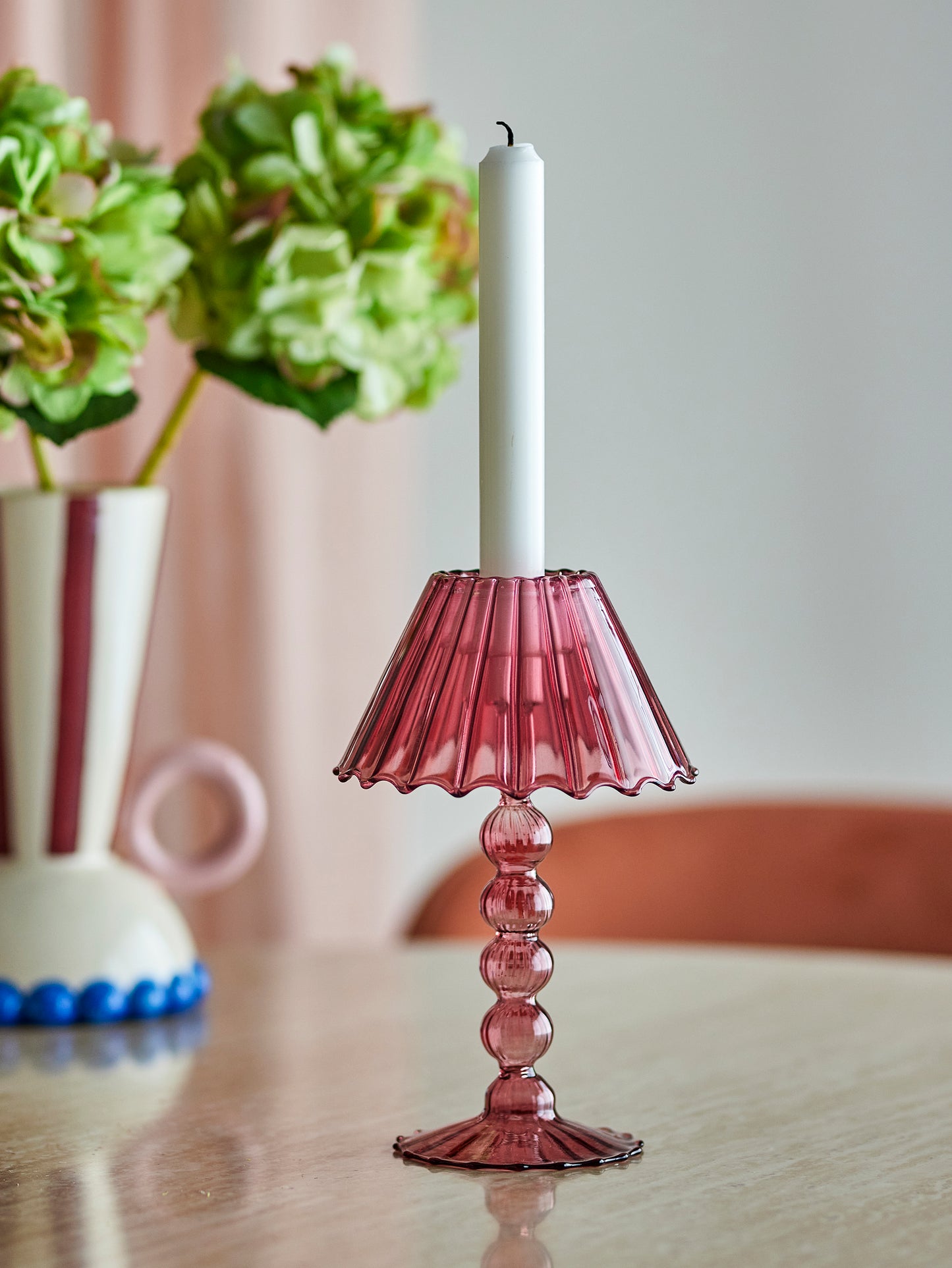 Cisco Glass Candle Votive - Red