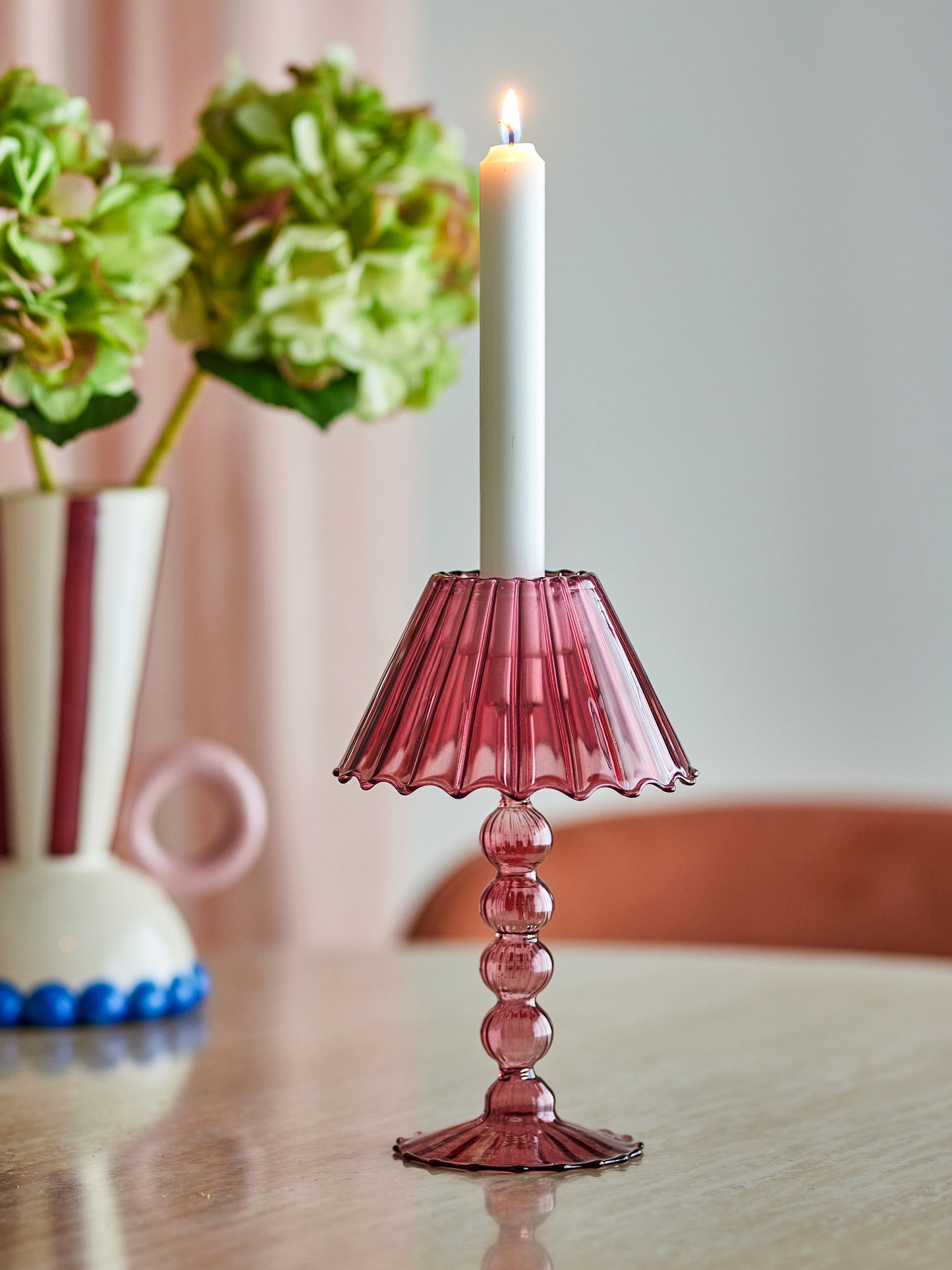 Cisco Glass Candle Votive - Red