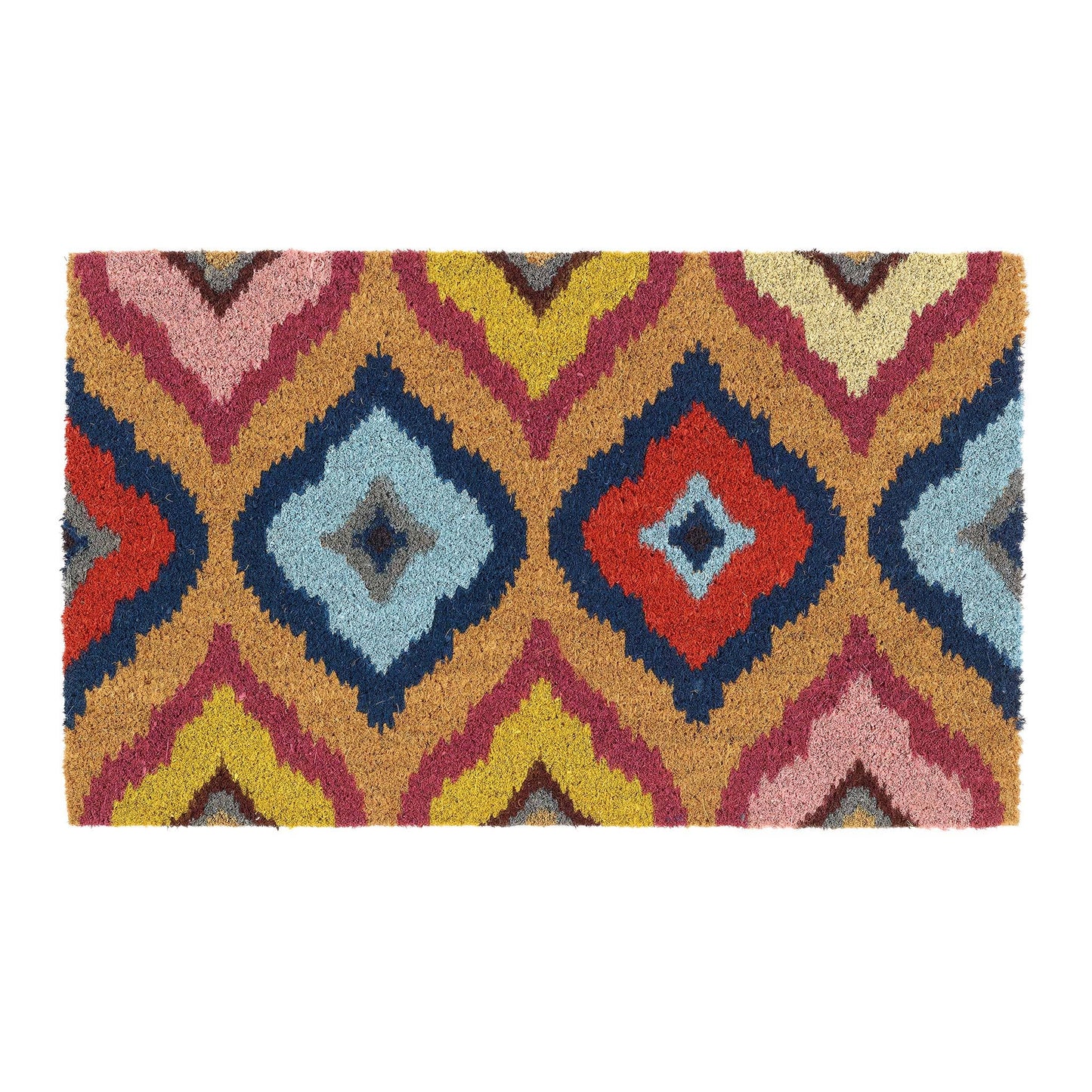 My Mat Printed Coir Bright Ikat Doormat: 045x075