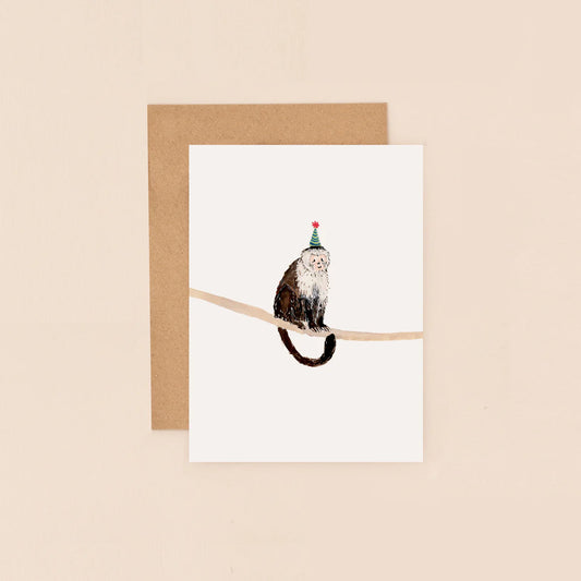 Monkey hat Mini Card