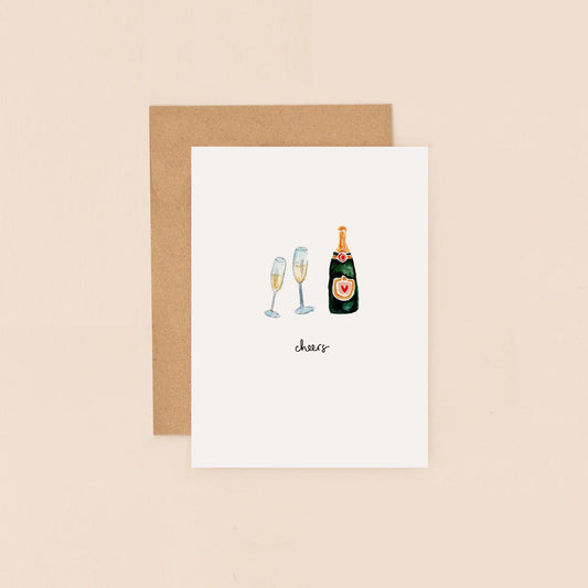 Champagne cheers Mini Card