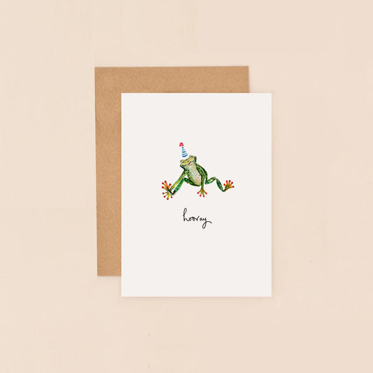 Frog party hat Mini Card