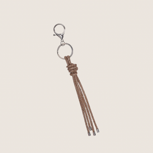 Diamond Knotted Bag Charm - Copper