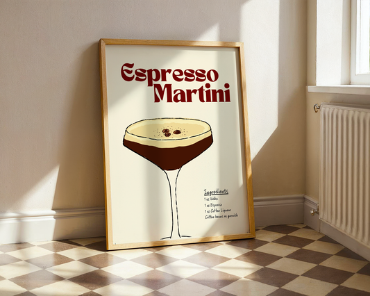 Espresso Martini Cocktail Recipe Print