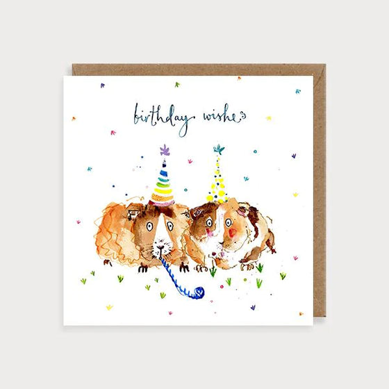 Guinea Pig Wishes Birthday Card