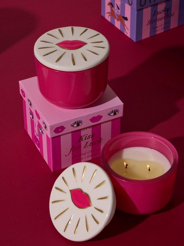 Paddywax Charmed Kiss For Luck Smoked Cherry Glass Candle
