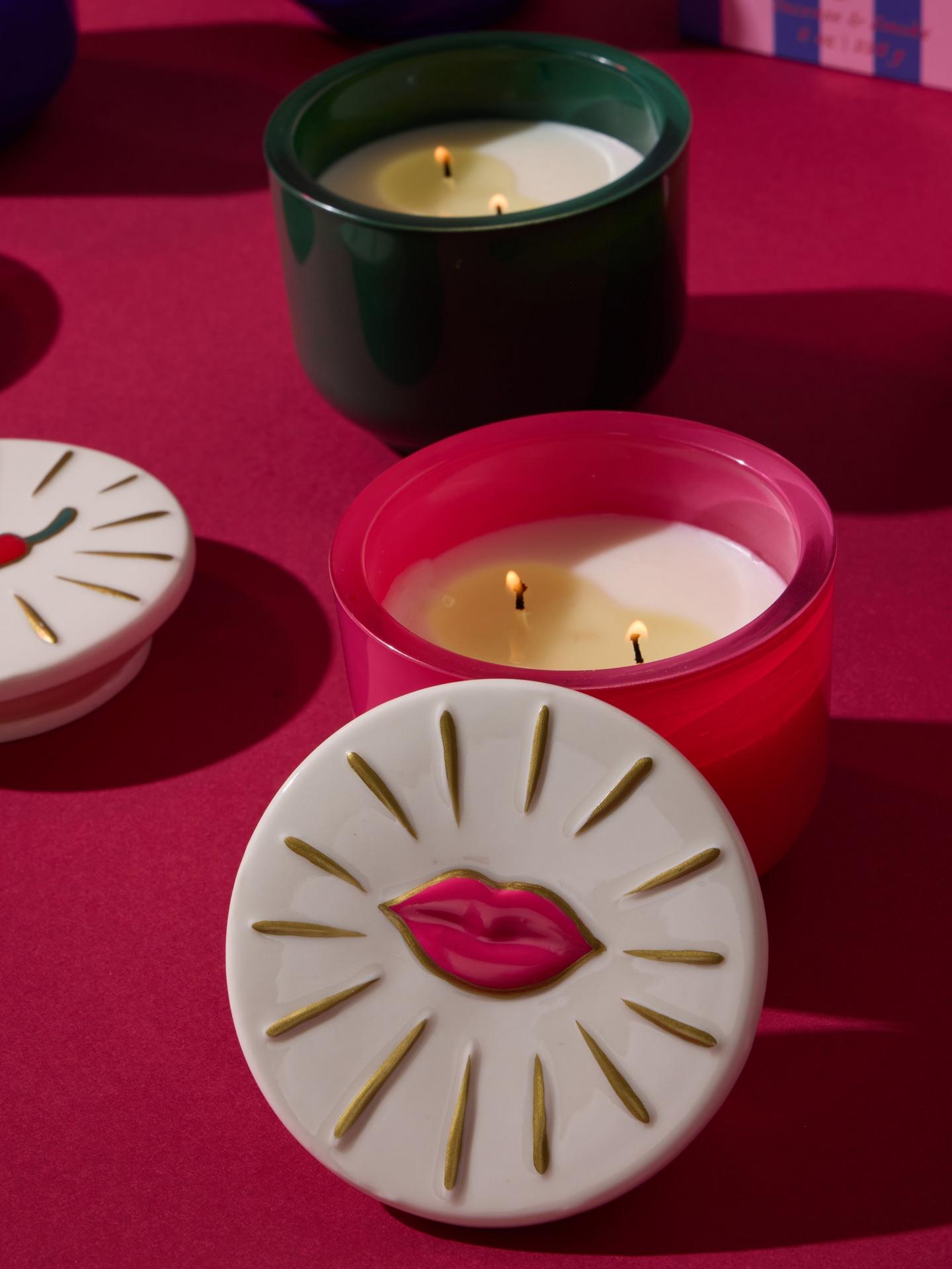 Paddywax Charmed Kiss For Luck Smoked Cherry Glass Candle