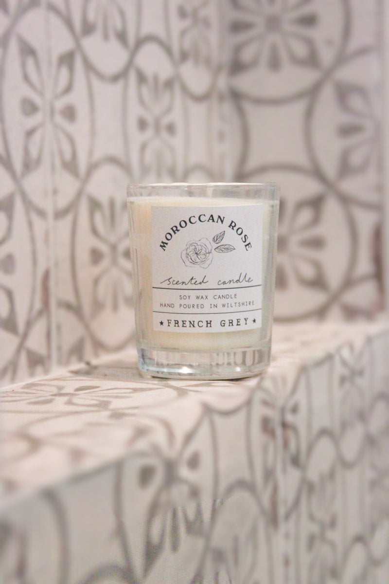 Moroccan Rose - French Grey Signature Votive Candle