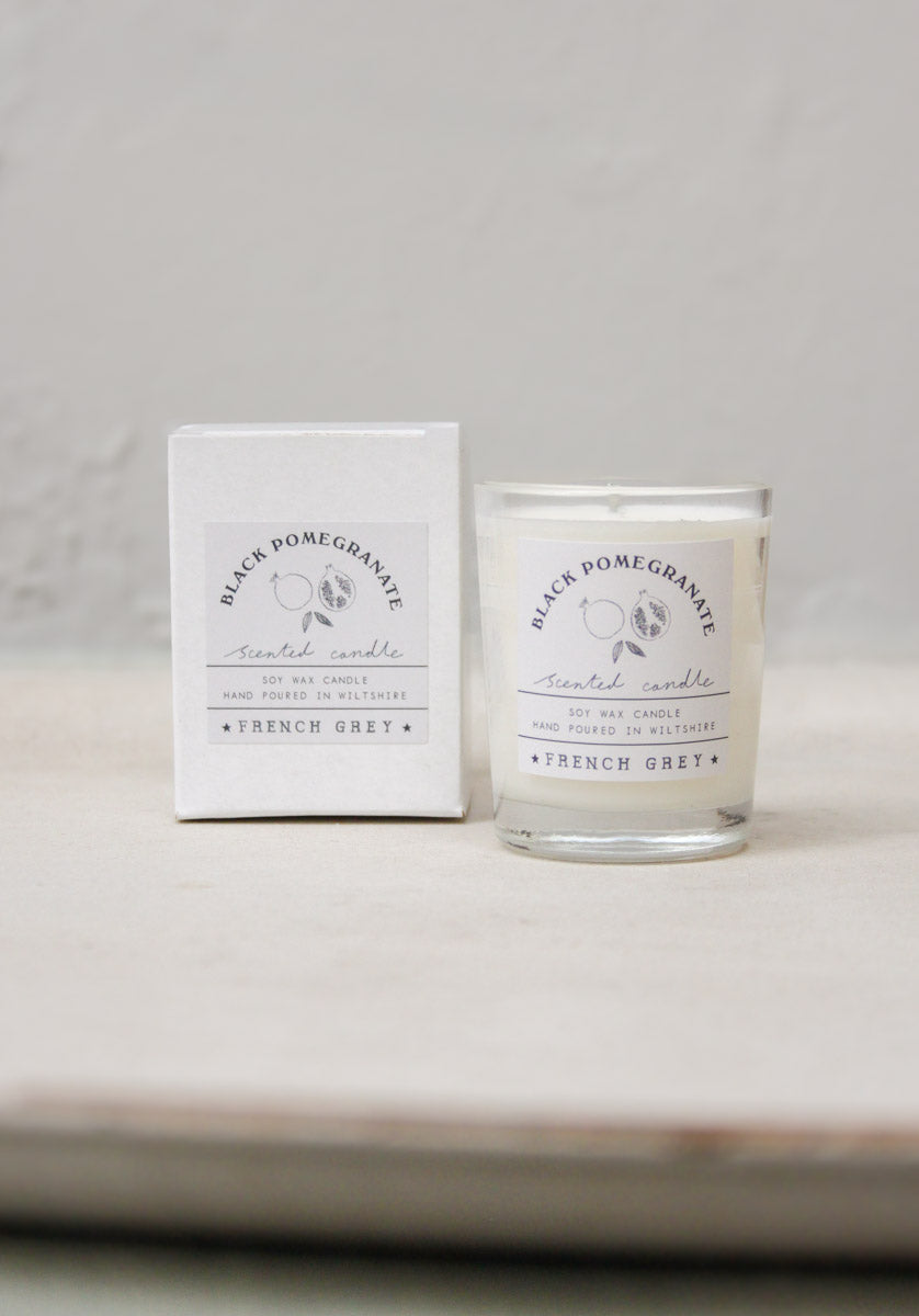 Black Pomegranate - French Grey Signature Votive Candle
