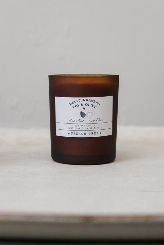Mediterranean Fig & Olive - French Grey Signature Candle