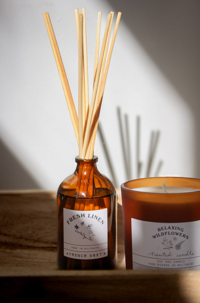 Lime, Basil & Mandarin - French Grey Signature Reed Diffuser