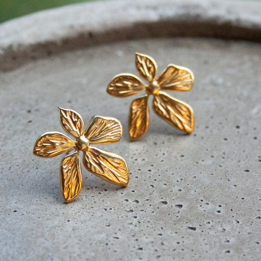 Five Petal Flower Earrings