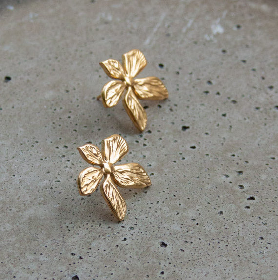 Five Petal Flower Earrings